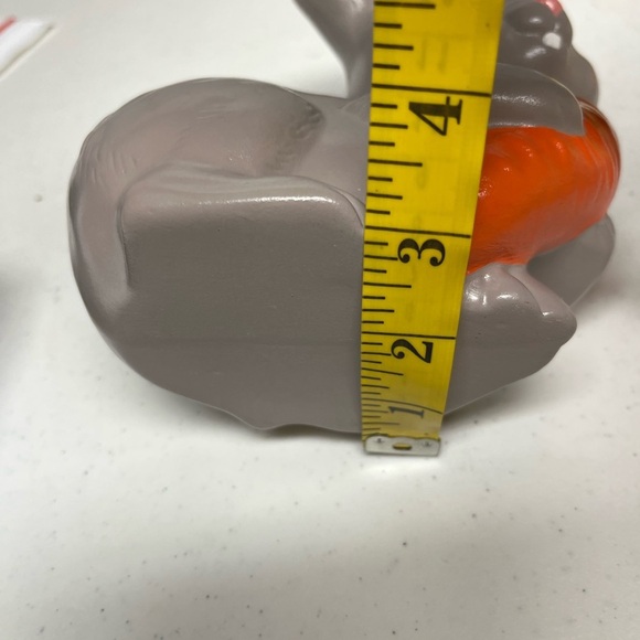 Handmade Ceramic Gray Bunny Figurine - Picture 6 of 8